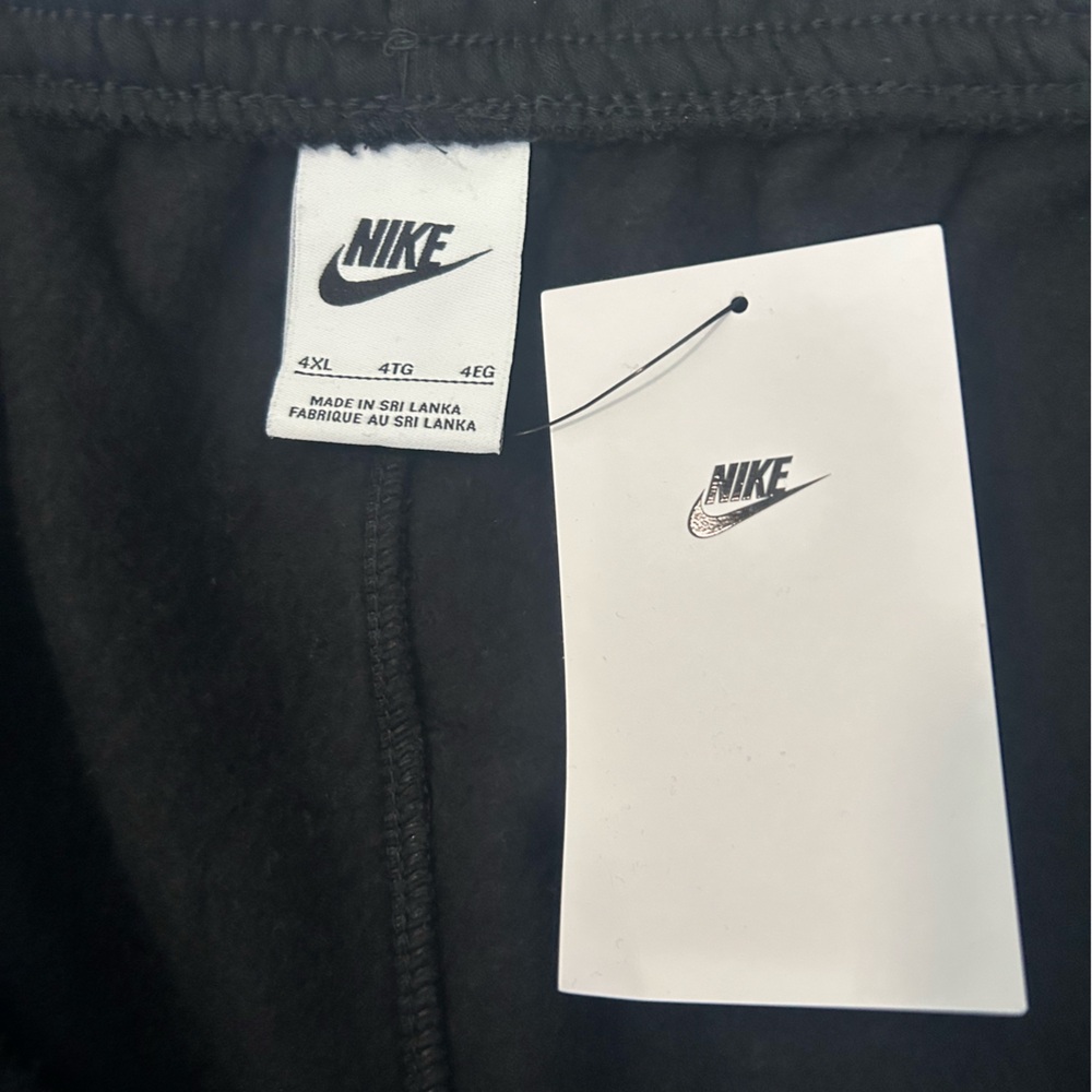 Nike Black Sweat Joggers with White Swoosh Logo - Picture 6 of 8